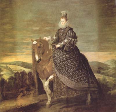 Portrait equestre de la reina Marguerite (df02)